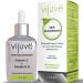 Vijuve Vitamin C Face Serum with Double Hyaluronic Acid and Collagen Peptides Made in USA For Men and Women All Skin Types 1 Oz