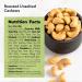 Premium Roasted Unsalted Cashews - Whole Kernels, Pieces | 1 lb Pack | Just Right Crispy & Delicious | Natural Cashews - Buy Online on GoSupps.com