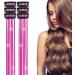 Hair Tinsel | 6 Shiny Clip in Hair Tinsel Kit | Colorful Fairy Glitter Hair Tinsel Clip Smooth for Christmas Daily Life Birthday Hot Pink - Buy Online on GoSupps.com