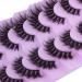 7 Pairs FANXITON 5D Natural Faux Mink Fluffy Cat Eye False Eyelashes - Wispy Curly Extensions - C-18MM-10 - Buy Online on GoSupps.com