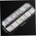 1PC Nail Art Glitter Flake Nail Art Foil Flake Nail Glitter Flakes Shining Holographic 12 Grids Nail Glitter Flake for Summer Nail Art Decoration - Buy Online on GoSupps.com