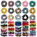 65 Pcs Velvet Hair Scrunchies Hair Bands for Women or Girls,Elastic Soft Ponytail Holder Hair Ties for Birthday, Party, Thanksgiving, Christmas Medium (65 Count)