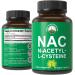 NAC Supplement N-Acetyl Cysteine. Glutathione Precursor 600mg Capsules For Men + Women. Great Antioxidant For Detox Workout Recovery Free Radical Protection. N Acetyl L-Cysteine 600 mg Pills
