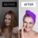 Fit Flip Hair Turban Microfiber | Quick-Drying Suction Towel | 1 Piece Pink Purple - Best Hair Drying Solution - Buy Online on GoSupps.com