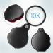 Wapodeai 2pcs 10x Small Pocket Magnify Glass Premium Folding Mini Magnifying Glass with Rotating Protective Sheath Apply to Reading Science Jewelry Hobbies Books 1.96in - Buy Online on GoSupps.com