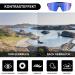 Patrichor Fast Glasses - UV400 Rave & Sports Sunglasses for Men & Women | Adjustable MTB Ski & Cycling Glasses - Buy Online on GoSupps.com