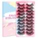 False Eyelashes Cat Eye Wispy Lashes Natural Look  10 Pairs Manga Lashes Reusable Faux Mink Fake Eyelashes  3D Natural Fake Lashes Easy To Apply  Contact Lens Friendly  Cruelty-Free  Lightweight