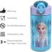 Disney Frozen 2 Kids Water Bottle Set with Reusable Straws - Elsa & Anna Design 16 oz BPA-Free - Leak-Proof, 2pc Set with Carrying Loops - Perfect for Kids - Zak Designs - Buy Online on GoSupps.com