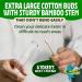 Debowler Xtra Large Cotton Swabs 300 Count - Super Absorbent Bamboo Cotton Buds for Detail Cleaning - Multipurpose with Bamboo Stems - 1 Pack - Buy Online on GoSupps.com