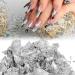 kesurpae DIY Craft Nail Foil Flakes Nail Art Made Easy With Silvery Shimmer Highly Decorative Not Edible And Cannot Be Used - Buy Online on GoSupps.com