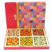Ghasitaram Gifts Diwali Gifts Fruit n Nut 6 Parti Box of Crunchy Cashews Crunchy Peanuts and Flavoured Raisins 300 GMS