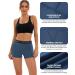 Runhit Women's High Waisted Compression Shorts 3 Pack with Pockets - Black/Red/Gray - Medium - Buy Online on GoSupps.com