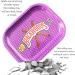 FANVA Mini Metal Rolling Tray with Magnetic Lid - Purple, Spill-Proof Cover - Decorative & Portable Storage Solution - 7 x 5.5 Inches - Buy Online on GoSupps.com