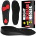 Height Increase Insoles for Men (+1 inch) Shoe Lifts Men Instant Height Boosters Insoles for Men Trim to Fit Shoe Lift Comfortable Shoe Leveler Shoe Inserts for Height (Mens 8-9.5)