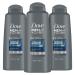 Dove Men+Care 2 in 1 Shampoo and Conditioner Youthfull Revitalize 3 Count For Fine Thin Hair Men's Shampoo and Conditioner with Bamboo Extract + Biotin 20.4 oz