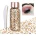 Body Glitter Gel Face Glitter Mermaid Chunky Glitter Hair Glitter Body Festival Glitter Eyeshadow Sequins Glitter for Face Body Eye Hair Nails Makeup Long Lasting Sparkling(Brown) 103#Brown