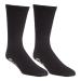 Comfort Finds Non-Skid Diabetic Crew Socks - Breathable Anti Slip Improve Foot Circulation Painful Swollen Feet Relief - Black-12 Pairs 10-13 Black