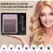 Cluster Eyelash Extensions Kit - 144Pcs D Curl Mix 9-15mm Spire Wheat Wide Stem Lashes - DIY Individual Lashes at Home - Includes Lash Bond, Seal & Applicator - Natural False Eyelashes - Spire Wheat Kit - Buy Online on GoSupps.com