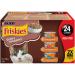 Friskies Gravy Pleasers Wet Cat Food Chicken Variety Pack 3 Flavours - 156 g Can (24 Pack) Gravy Pleasures Gravy Pleasers 156 g (Pack of 24)