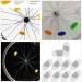 XHBTS 8 Pcs Reflective Bicycle Wheel Rim Lights - White | Bike Warning Reflector MTB Road Spoke Accessories - Buy Online on GoSupps.com