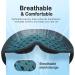 Buy LitBear 3D Breathable Sleep Mask - Adjustable Light Blocking Eye Mask for Side Sleepers | Soft & Lightweight Travel Accessory - Blue - Buy Online on GoSupps.com