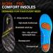 Exland Orthotic Gel Insoles for Men & Women - Comfort Cushioning & Shock Absorbing - Trim to Fit - Best for All-Day Standing (Size L - Buy Online on GoSupps.com