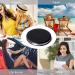 WantGor Compact Mirror 2 Pack - Travel Makeup Mirrors for Men and Women, Portable Double-Sided Pocket Mirror in Black Round Design - Buy Online on GoSupps.com
