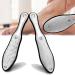 SQAQS Stainless Steel Full Body Foot File Soft Silicone Handle Double Side Pedicure Premium Foot File Dead Hard Cracked Skin Calluses Remover Portable Foot Care Tool