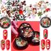 6 Boxes Christmas Nail Art Rhinestones EBANKU 3D Nail Crystal Jewels Metal Nail Studs Gems for Christmas Nails Art Decoration Supplies - Buy Online on GoSupps.com