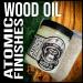 Atomic FINISHES Non-Toxic Wood Finish Oil - 12oz Food Grade Cutting Board & Furniture Oil | Premium Mineral Oil for Wood Leather Metal & More - Buy Online on GoSupps.com
