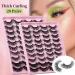 Buy 3D Fluffy Russian Strip Lashes - Volume & Curl Cat-Eye Look 20 Pair - Contact Lens Friendly - Buy Online on GoSupps.com