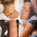 Realistic Temporary Tattoos for Women - 86 Sheets Tiny Small Fake Tattoos with Inspirational Quotes & Minimalist Wild Flower Designs - Buy Online on GoSupps.com