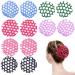 12 Pcs Snood Hair Net Hair Bun Holder Ballet Hair Net for Buns Ballet Hair Bun Cover Women Hair Nets for Bun for Dancers Stretchy Elastic Bun Hair Net Crochet Hair Net Hair Accessories