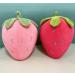 Luckbanjie 2pcs Strawberry Plush Toy Set Cute Fruit Kids Pillow Stuffed Strawberry Plush Pillows for Girls Home Decor (Red+Pink 7.8Inch)