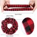 24 Pieces Christmas Buffalo Plaid Hair Scrunchies - Black Red Xmas Hair Bands for Girls & Women - Buy Online on GoSupps.com