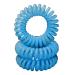 Miya 3 Set High-quality hair tie in sky blue elastic telephone cable Mini plastic spiral telephone hair rubber hair accessories bracelet