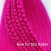Rose Pink Pre Stretched Box Braid Hair Extension 26 Inch - Pack of 3 - Buy Online on GoSupps.com
