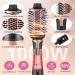 Buy 5-in-1 Blow Dryer Brush - Versatile Ceramic Titanium Hot Air Brush for Drying Straightening Curling & Voluming - Perfect for Women - Black Gold - Buy Online on GoSupps.com