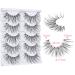 False Eyelashes Glamour 5 Pairs - Handmade Reusable Fake Lashes D-17MM - Buy Online on GoSupps.com