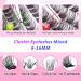 DIY Wispy Cluster Lashes Kit - Individual Lashes for Natural Look - Self Application at Home - C-Cluster Lashes Kit 8-16MM - Buy Online on GoSupps.com