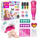 Kids Nail Polish Sets for Girls Gifts for Girls Nail Varnish Sets Kids Makeup Sets for Girls Nail Art Kit kids Makeup Sets Girls Toys Age 7 8 9 10 11 12 for Birthday Present Christmas Party