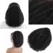 HLSK 14 Inch Afro Puff Drawstring Ponytail Human Hair | 150% Density Brazilian Virgin Hair Clip in Extension for Black Women | 3A 4C Afro Kinky Curly Style - Buy Online on GoSupps.com