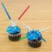 Star Wars Light Sabre Cupcake Toppers Set - 12 Pack, 4 inches Tall - Ideal for Children's Birthday Parties, Fan Shows, and Movie Nights - Buy Online on GoSupps.com