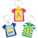 Baker Ross ET1242 Jersey Keyrings - DIY Craft Projects Pack of 6 | White 5 cm | International Shipping Available - Buy Online on GoSupps.com
