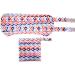 Organic Charcoal Bamboo Castor Oil Pack with Adjustable Straps for Ultimate Comfort - Liver Detox, Digestion, Constipation Relief - Red/Blue Stripe - Buy Online on GoSupps.com