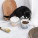 Tamaykim Ceramic Tilted Raised Cat Bowls Set - 8 oz Food and Water Dishes for Kitties - Porcelain Elevated Pet Dish, Set of 2 Orange & Blue - Buy Online on GoSupps.com