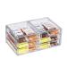 Stackable Acrylic Drawer Organizer Coffee Pod Holder Tea Bag Storage Organizer,Clear Stackable Storage Bins,Clear Organization And Storage Bathroom For Jewelry Hair Accessories Organizing Clear-6 Drawers