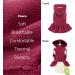 Fitwarm Fleece Dog Hoodie Dress Vest Sweater for Small Dogs Girl | Thermal Cat Apparel - Burgundy Red, Small - Buy Online on GoSupps.com