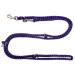 Dog leash Double leash Practice line for medium dogs up to 45 kg over 39 colors very stable (2.80 m black purple) 2.80 m black purple