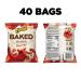 Frito Lay Baked Cheetos Crunchy Flamin' Hot 0.87oz - Pack of 40 Snacks - Buy Online on GoSupps.com